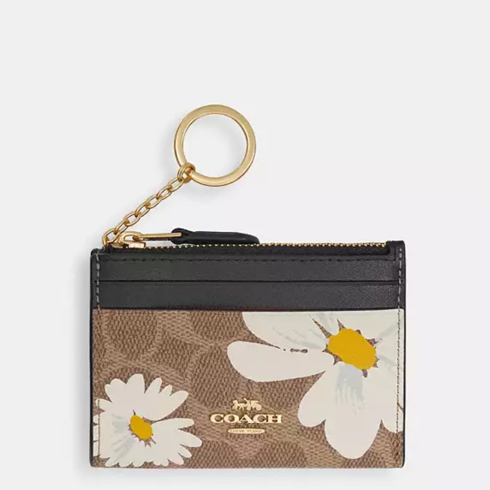 Coach Mini Skinny Id Case With Floral Print